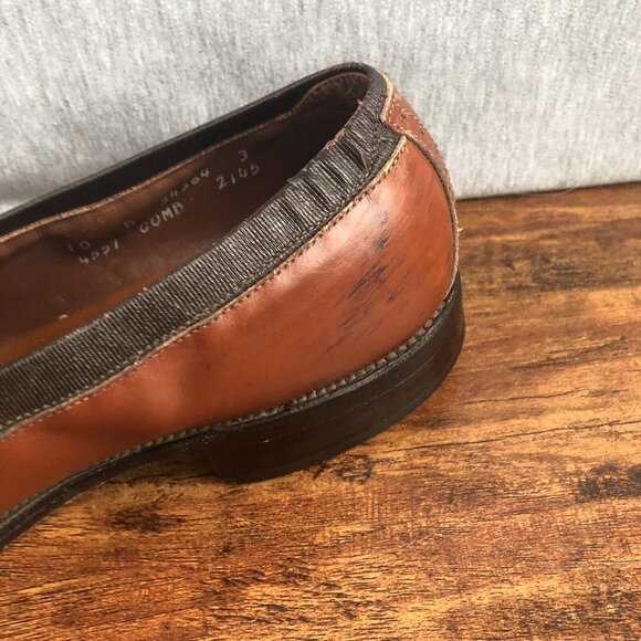 Allen Edmonds Canfield Leather Brown Semi Brogue Oxford Dress Shoes‎ Size 10 B - Picture 7 of 11